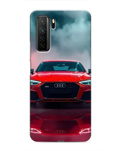 Чехол для Honor 30s с картинкой «Audi RS — красный стиль»