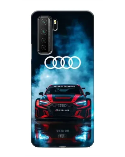 Чехол для Honor 30s с картинкой «Audi Sport — неон»