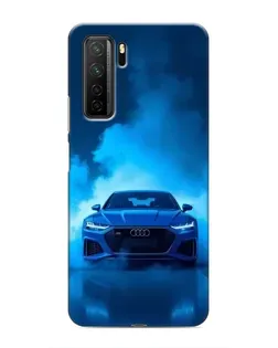 Чехол для Honor 30s с картинкой «Audi — голубая энергия»