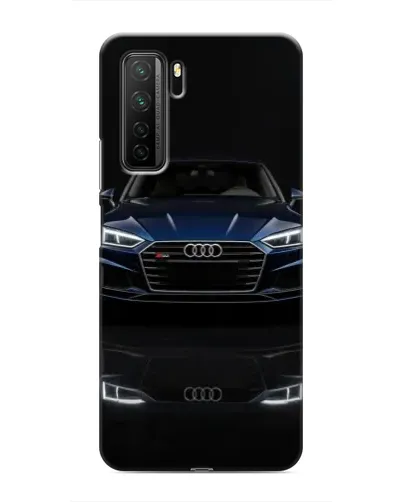 Чехол для Honor 30s с картинкой «Audi — ночное отражение»