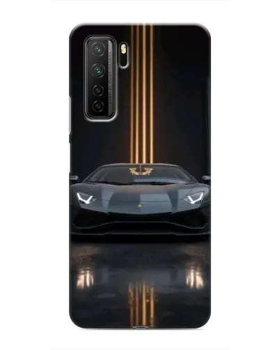 Чехол для Honor 30s с картинкой «Lamborghini золотые линии»