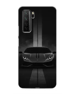 Чехол для Honor 30s с картинкой «Lamborghini симметрия дорог»