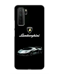 Чехол для Honor 30s с картинкой «Логотип Lamborghini классика»