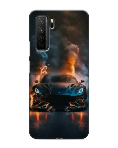 Чехол для Honor 30s с картинкой «Lamborghini дымная эстетика»