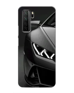 Чехол для Honor 30s с картинкой «Lamborghini фары детализация»