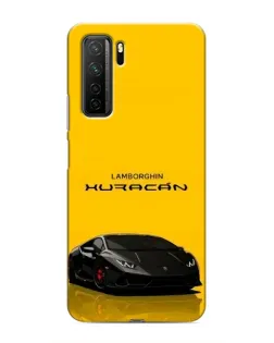 Чехол для Honor 30s с картинкой «Lamborghini Huracan черный»