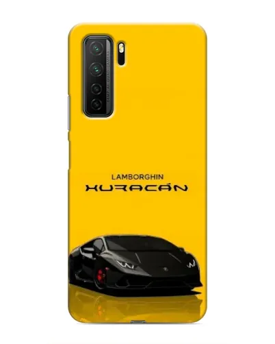 Чехол для Honor 30s с картинкой «Lamborghini Huracan черный»