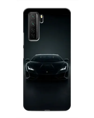 Чехол для Honor 30s с картинкой «Черный Lamborghini Aventador»