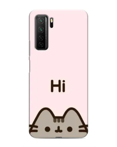 Чехол для Honor 30s с картинкой «Пушин говорит Hi»