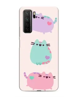 Чехол для Honor 30s с картинкой «Pusheen трио» Чехол для Honor 30s с картинкой «Pusheen трио»
