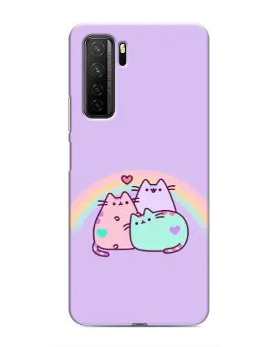 Чехол для Honor 30s с картинкой «Радужные Пушины»