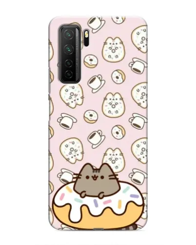 Чехол для Honor 30s с картинкой «Пушин на пончике»