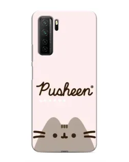Чехол для Honor 30s с картинкой «Pusheen логотип»
