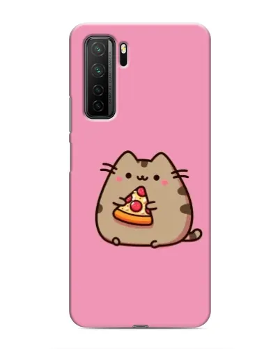 Чехол для Honor 30s с картинкой «Пушин с пиццей»