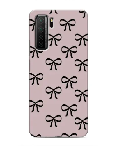 Чехол для Honor 30s с картинкой «Черные бантики»