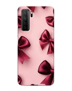 Чехол для Honor 30s с картинкой «Бордовый атлас»