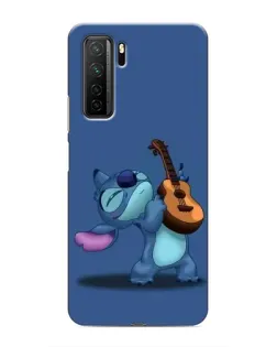 Чехол для Honor 30s с картинкой «Стич с укулеле»