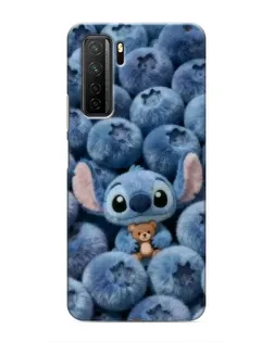 Чехол для Honor 30s с картинкой «Стич и голубика»