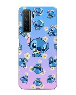 Чехол для Honor 30s с картинкой «Паттерн со Стичем»