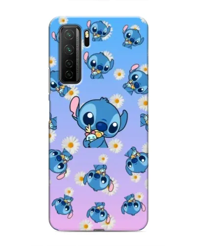 Чехол для Honor 30s с картинкой «Паттерн со Стичем»