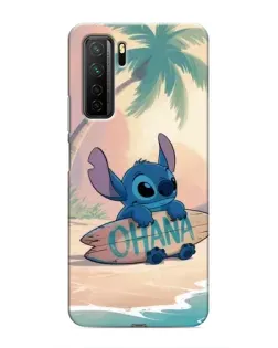 Чехол для Honor 30s с картинкой «Стич на серфе»