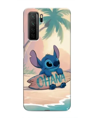 Чехол для Honor 30s с картинкой «Стич на серфе»