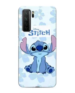 Чехол для Honor 30s с картинкой «Stitch среди цветов»