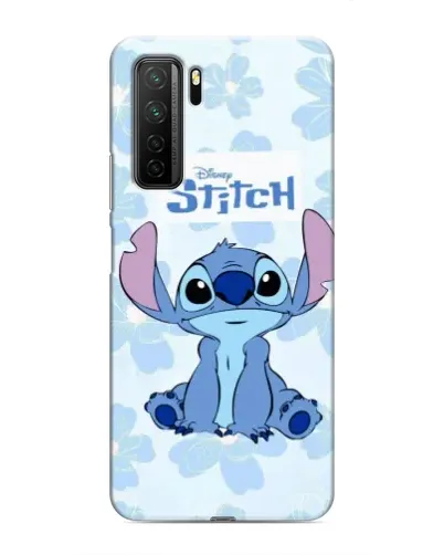 Чехол для Honor 30s с картинкой «Stitch среди цветов»