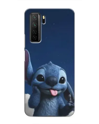 Чехол для Honor 30s с картинкой «Стич в облаках»