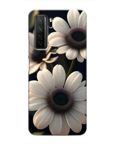 Чехол для Honor 30s с картинкой «Белые маргаритки макро»