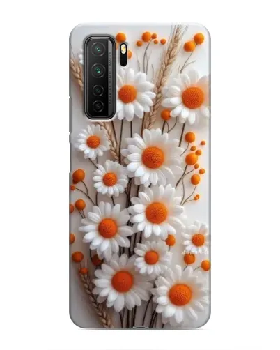 Чехол для Honor 30s с картинкой «Белые сухоцветы»