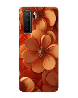 Чехол для Honor 30s с картинкой «Оранжевый макро цветок»