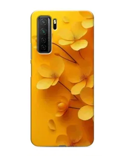 Чехол для Honor 30s с картинкой «Золотые лепестки»