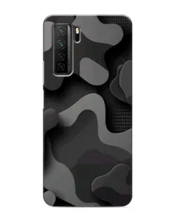 Чехол для Honor 30s с картинкой «Темный абстрактный камуфляж»