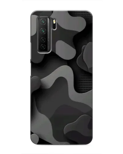 Чехол для Honor 30s с картинкой «Темный абстрактный камуфляж»