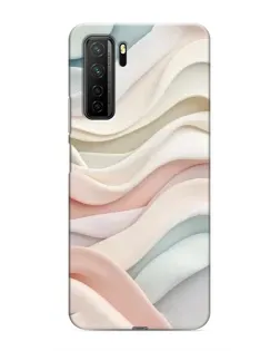 Чехол для Honor 30s с картинкой «Пастельные нежные волны»