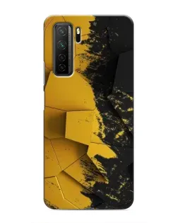 Чехол для Honor 30s с картинкой «Золотые осколки геометрии»
