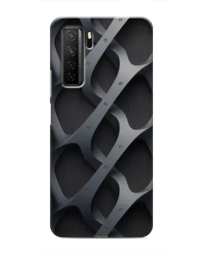 Чехол для Honor 30s с картинкой «Объемное серое плетение»