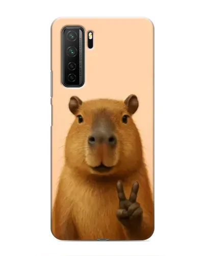 Чехол для Honor 30s с картинкой «Капибара виктория»