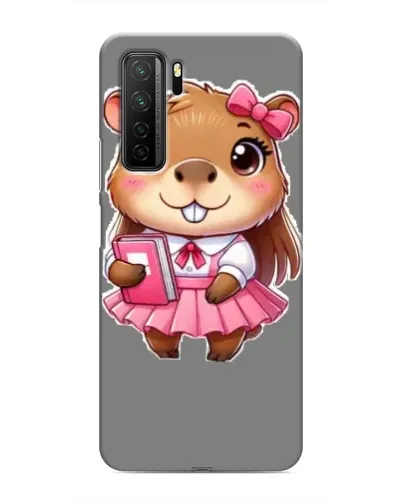Чехол для Honor 30s с картинкой «Девочка капибара»