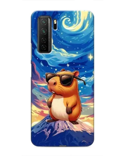 Чехол для Honor 30s с картинкой «Капибара Ван Гога»