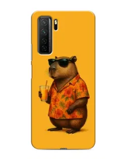 Чехол для Honor 30s с картинкой «Капибара на отдыхе»