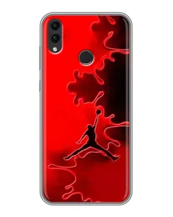 Чохол для Huawei Honor 8C з картинкою «Jordan Red Smoke»