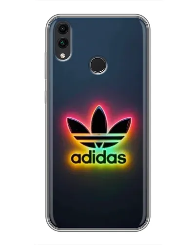 Чехол для Huawei Honor 8C с картинкой «Неоновый Adidas» Чехол для Huawei Honor 8C с картинкой «Неоновый Adidas»