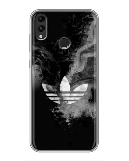 Чехол для Huawei Honor 8C с картинкой «Абстрактный дым Adidas»