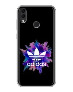 Чехол для Huawei Honor 8C с картинкой «Взрыв красок Adidas»