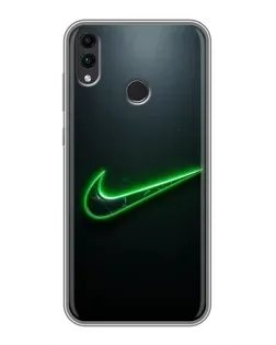 Чохол для Huawei Honor 8C з картинкою «Неоновий контур Nike» Чохол для Huawei Honor 8C з картинкою «Неоновий контур Nike»