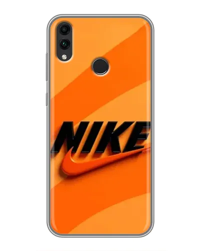 Чехол для Huawei Honor 8C с картинкой «Оранжевый драйв Nike»