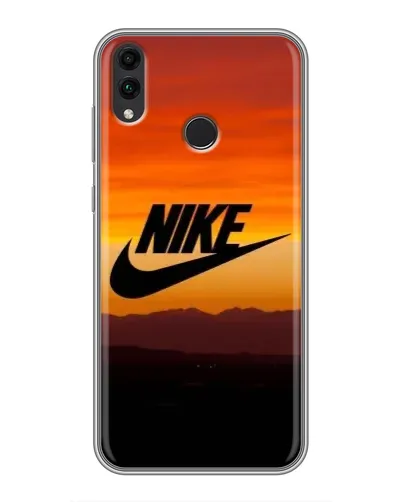 Чехол для Huawei Honor 8C с картинкой «Nike — вечерний горизонт»