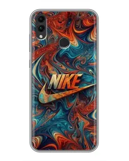 Чехол для Huawei Honor 8C с картинкой «Nike в абстракции»